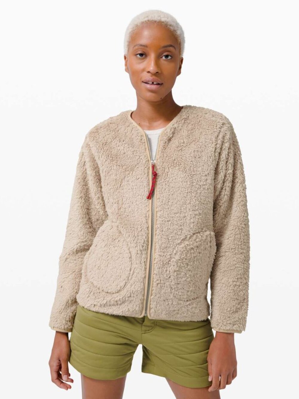 LULULEMON Women's Oh So Sherpa Full Zip Size 4 in Trench
